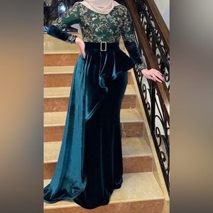 A custom made couture gown